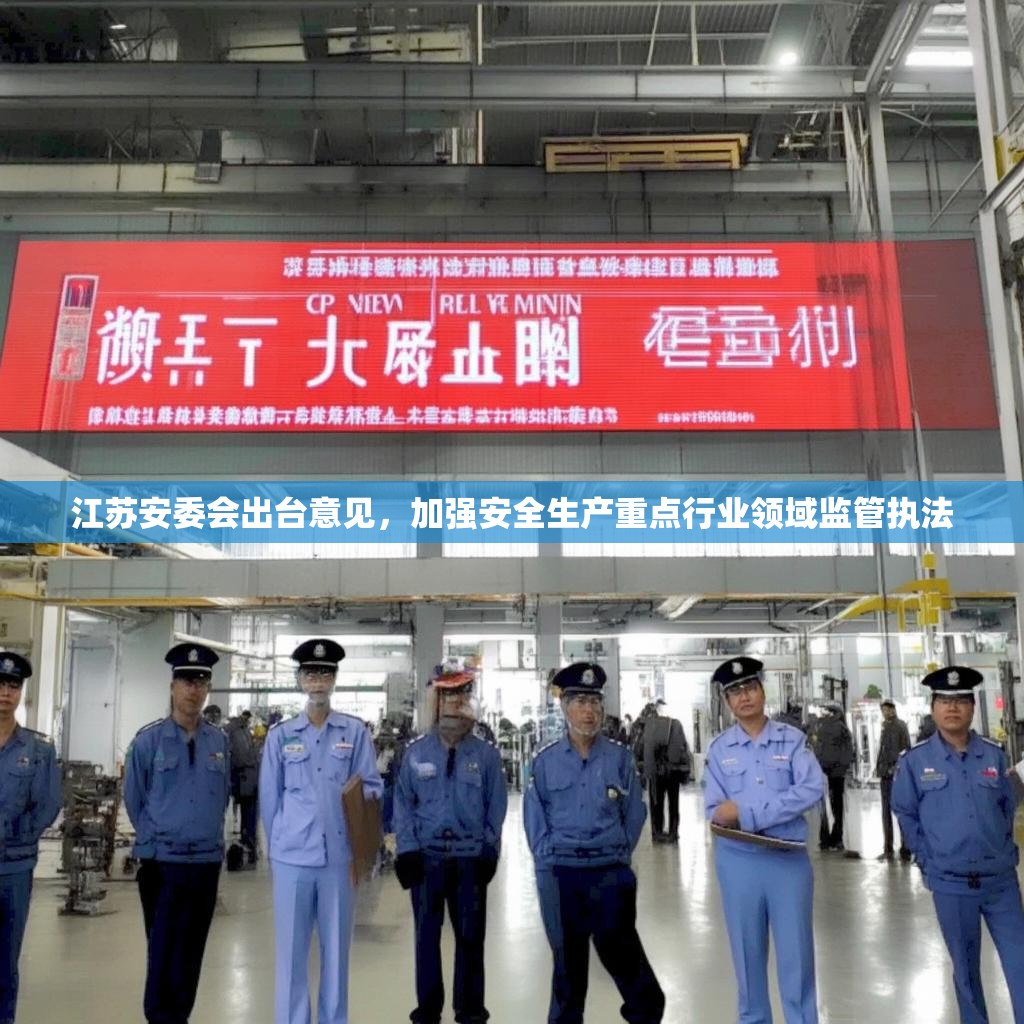 江苏安委会出台意见，加强安全生产重点行业领域监管执法
