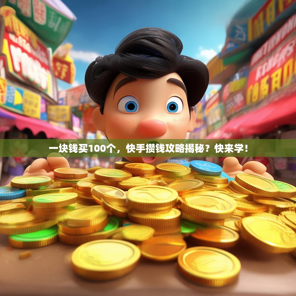一块钱买100个，快手攒钱攻略揭秘？快来学！