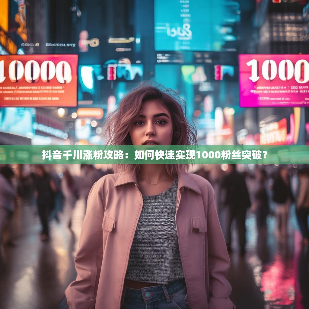 抖音千川涨粉攻略：如何快速实现1000粉丝突破？