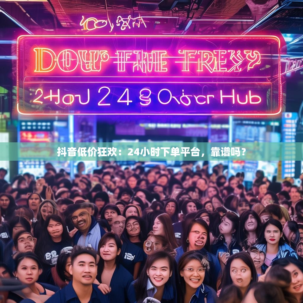 抖音低价狂欢:24小时下单平台,靠谱吗?