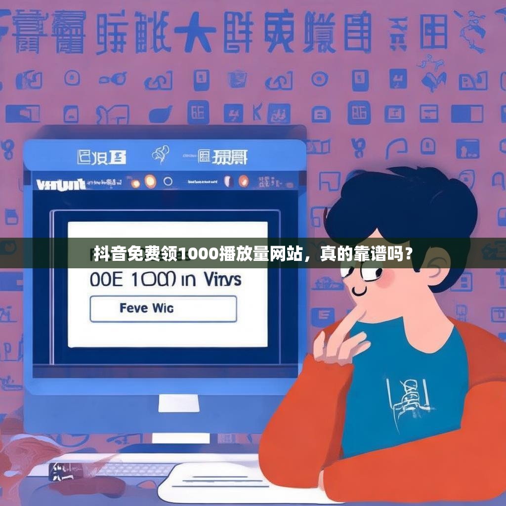 抖音免费领1000播放量网站,真的靠谱吗?