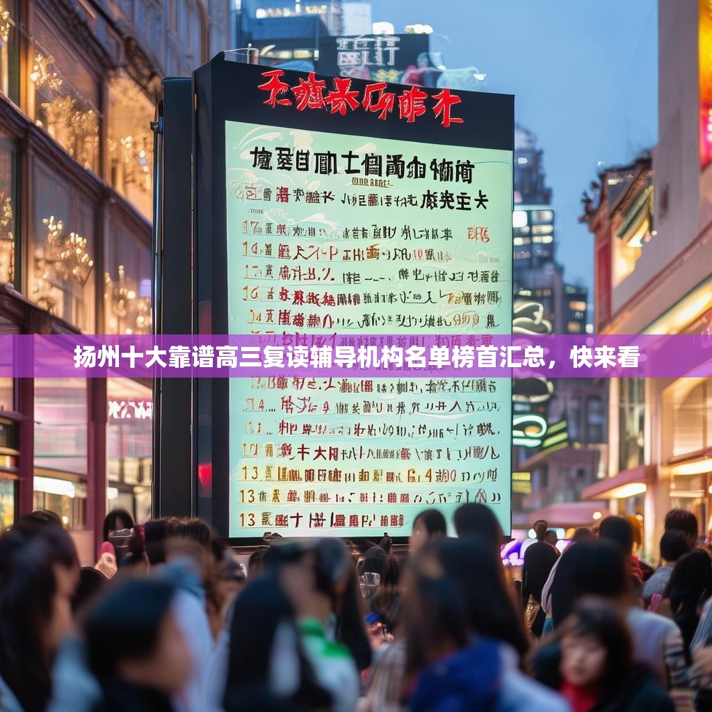 扬州十大靠谱高三复读辅导机构名单榜首汇总，快来看