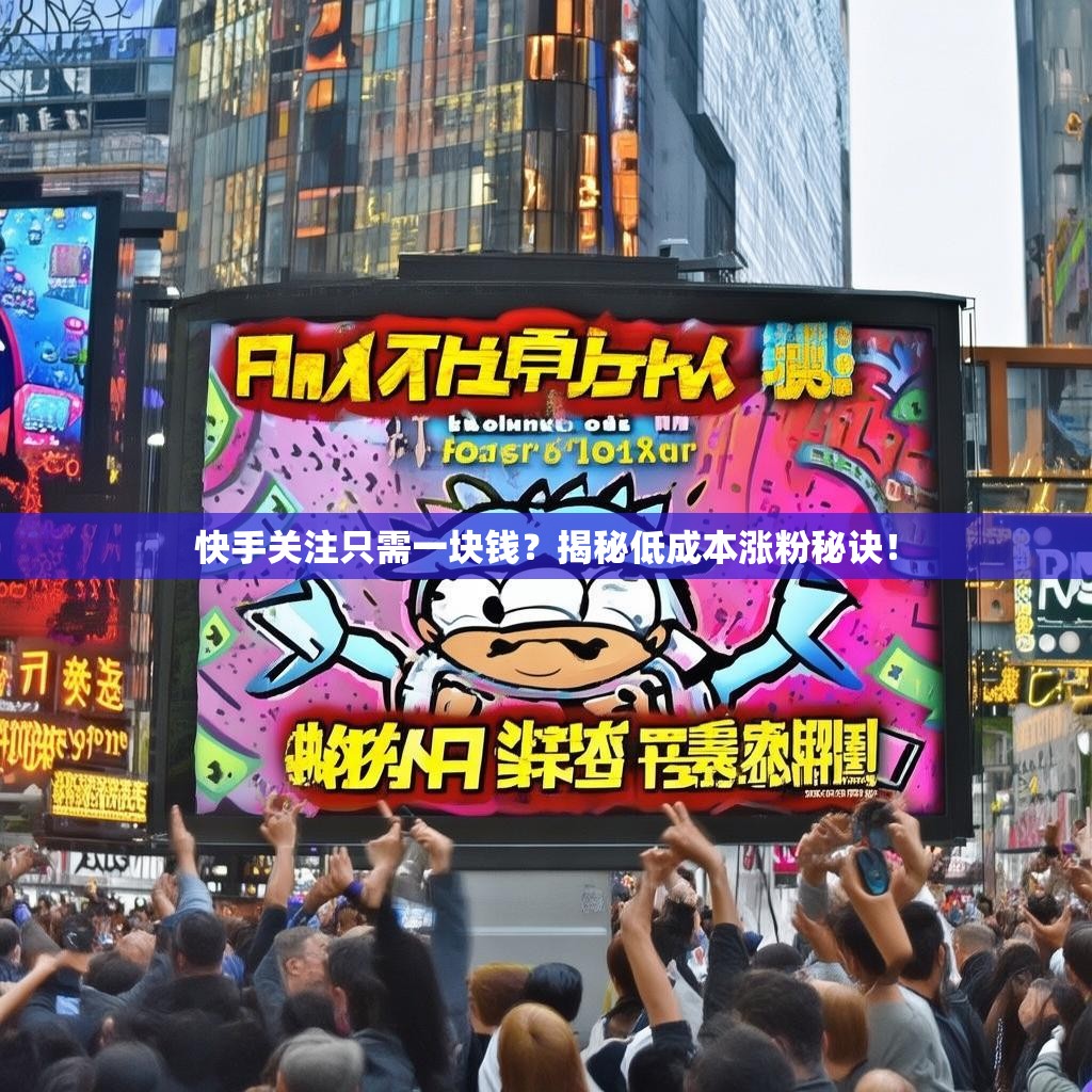 快手关注只需一块钱？揭秘低成本涨粉秘诀！