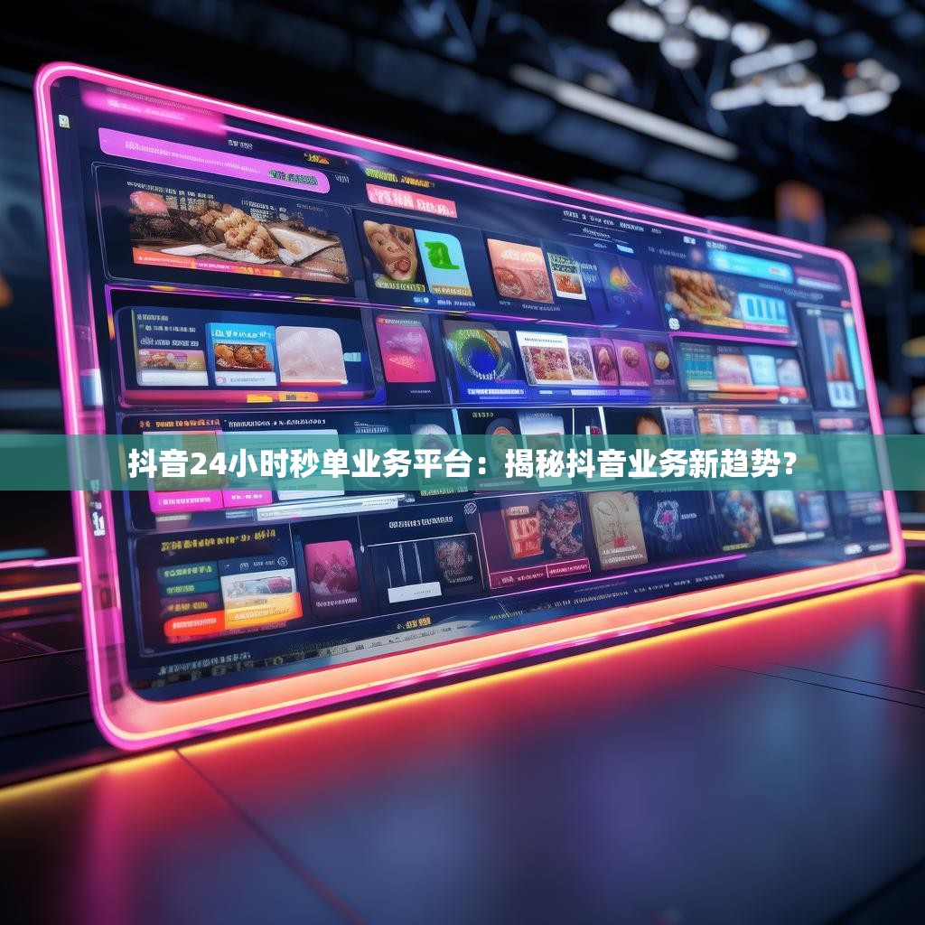 抖音24小时秒单业务平台:揭秘抖音业务新趋势?
