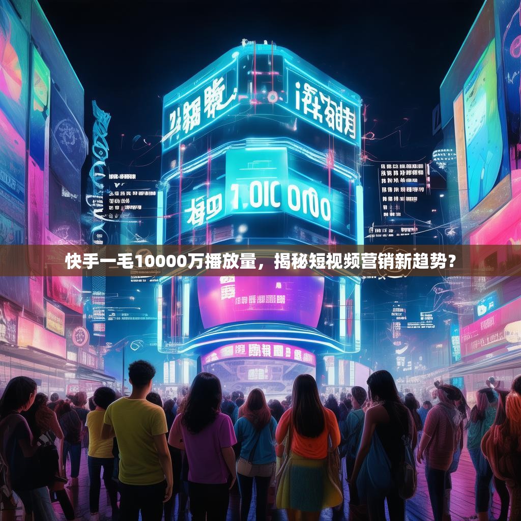 快手一毛10000万播放量，揭秘短视频营销新趋势？