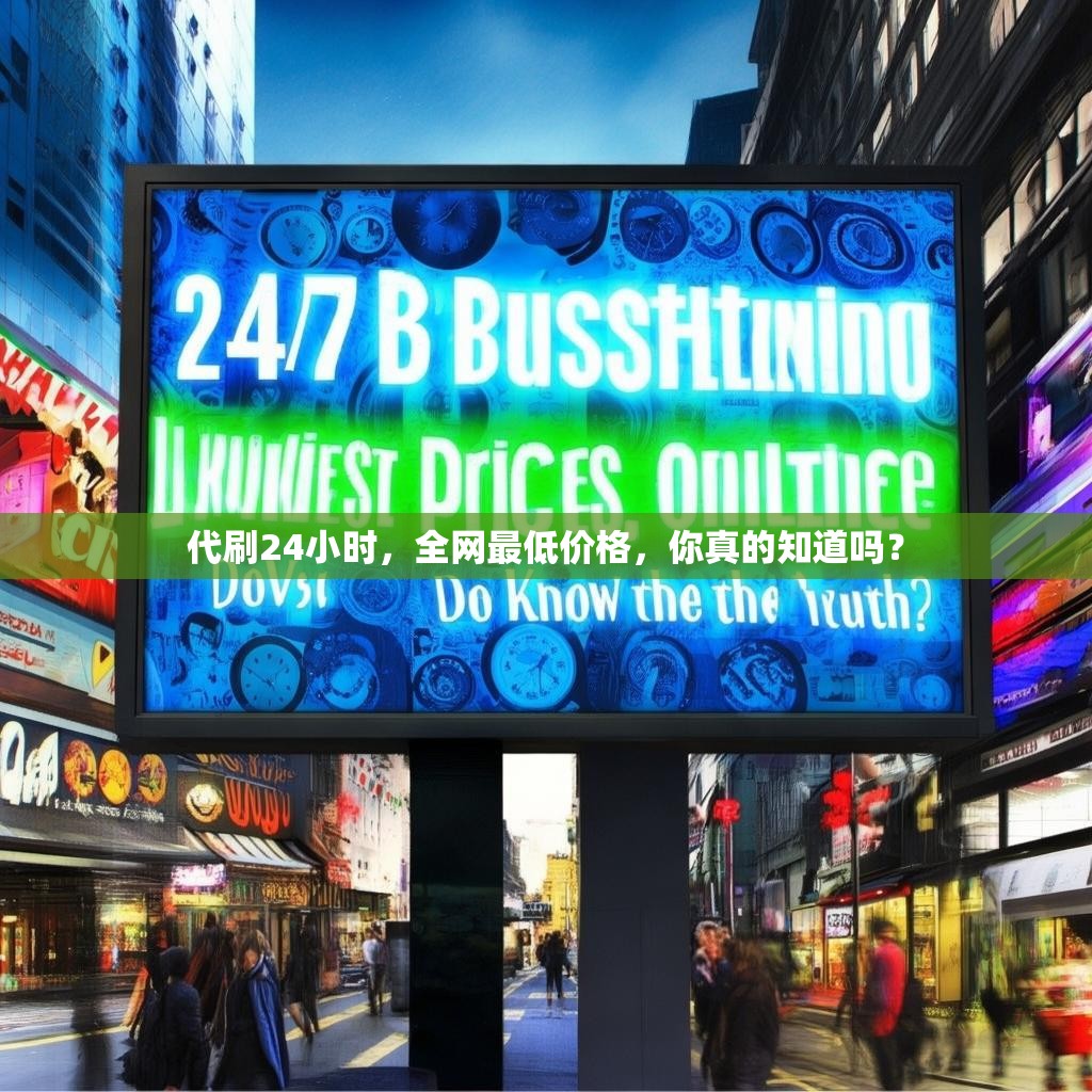 代刷24小时，全网最低价格，你真的知道吗？