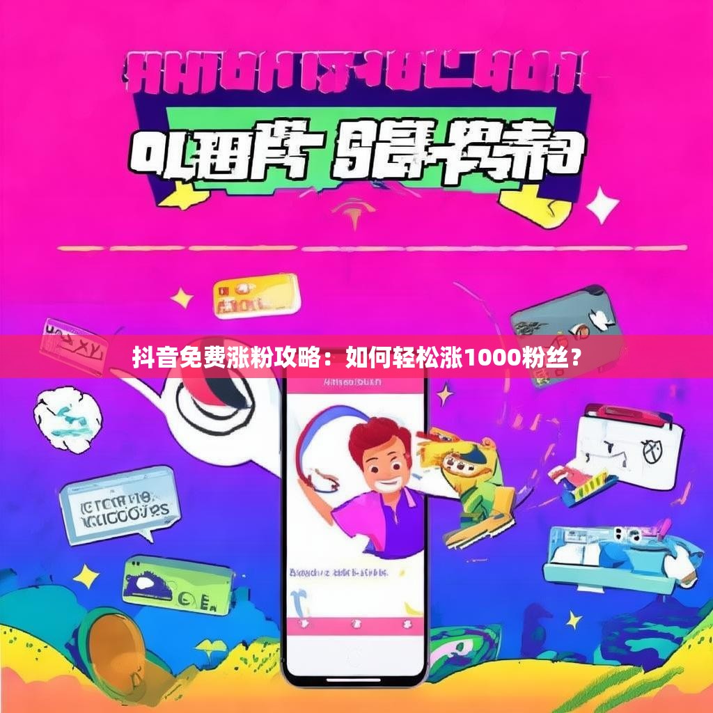 抖音免费涨粉攻略:如何轻松涨1000粉丝?