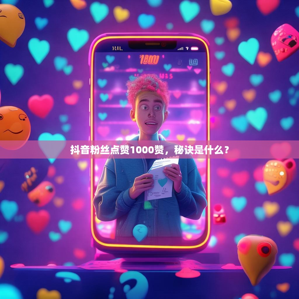 抖音粉丝点赞1000赞，秘诀是什么？