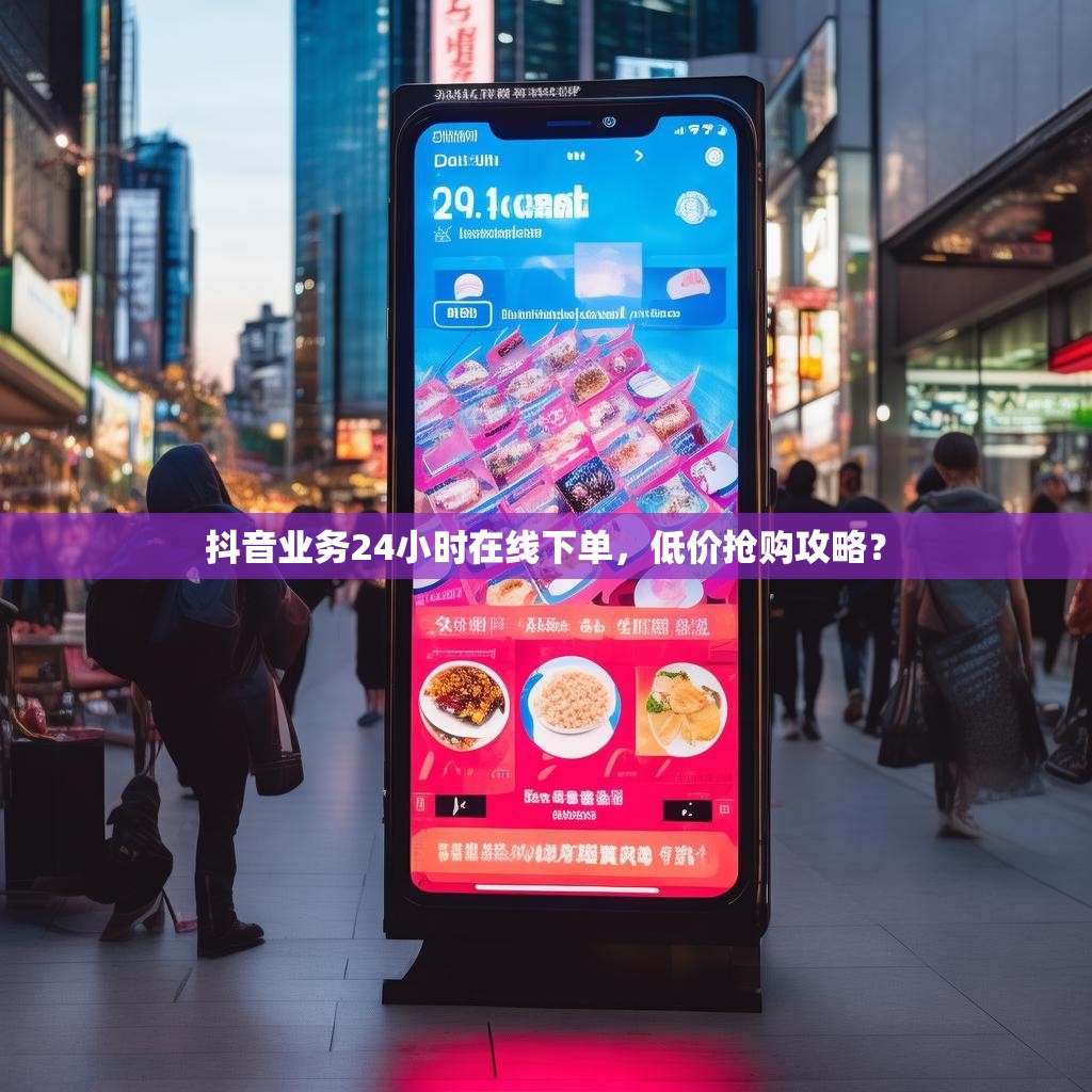 抖音业务24小时在线下单，低价抢购攻略？