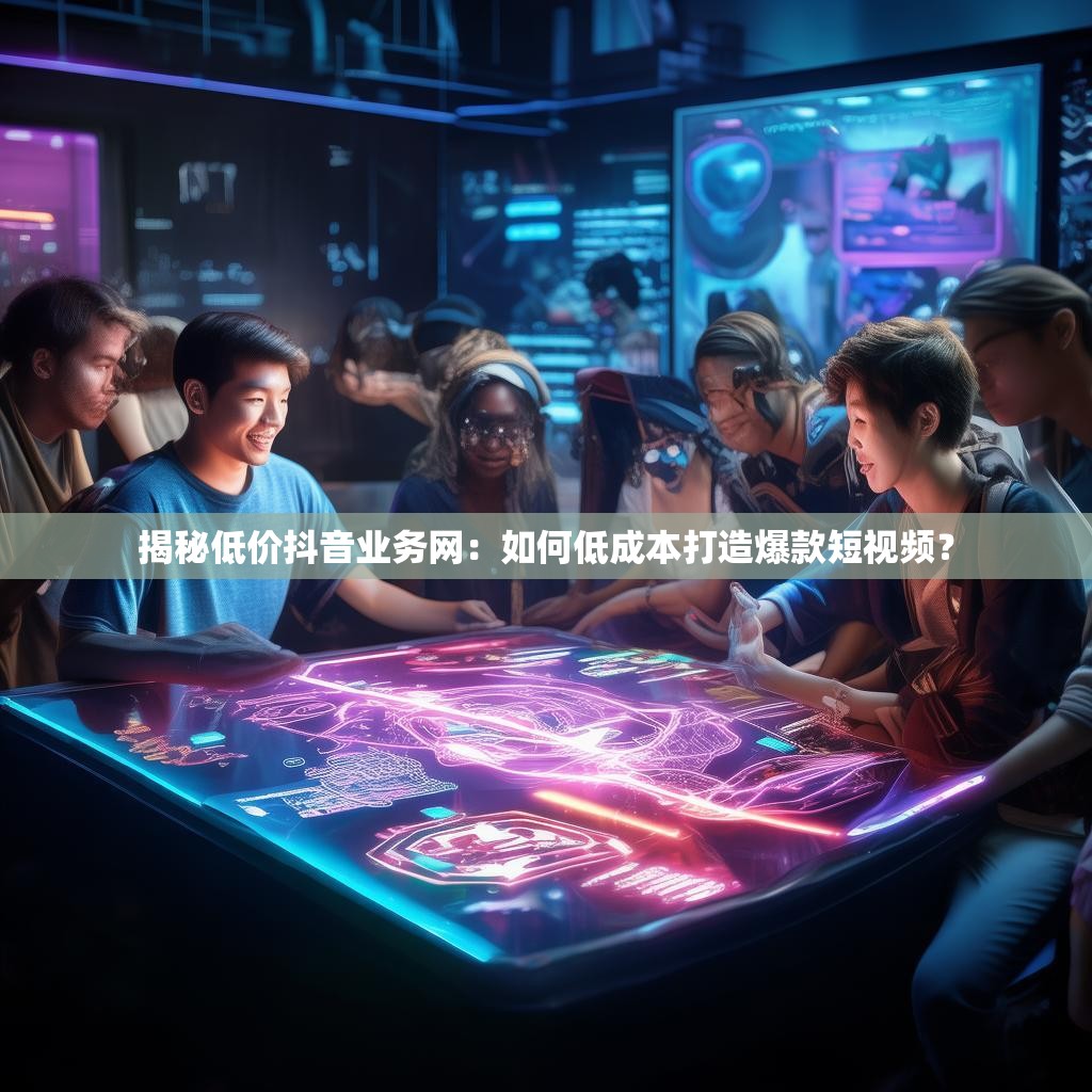 揭秘低价抖音业务网:如何低成本打造爆款短视频?