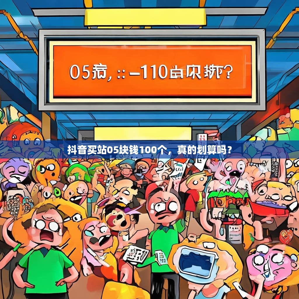 抖音买站05块钱100个,真的划算吗?