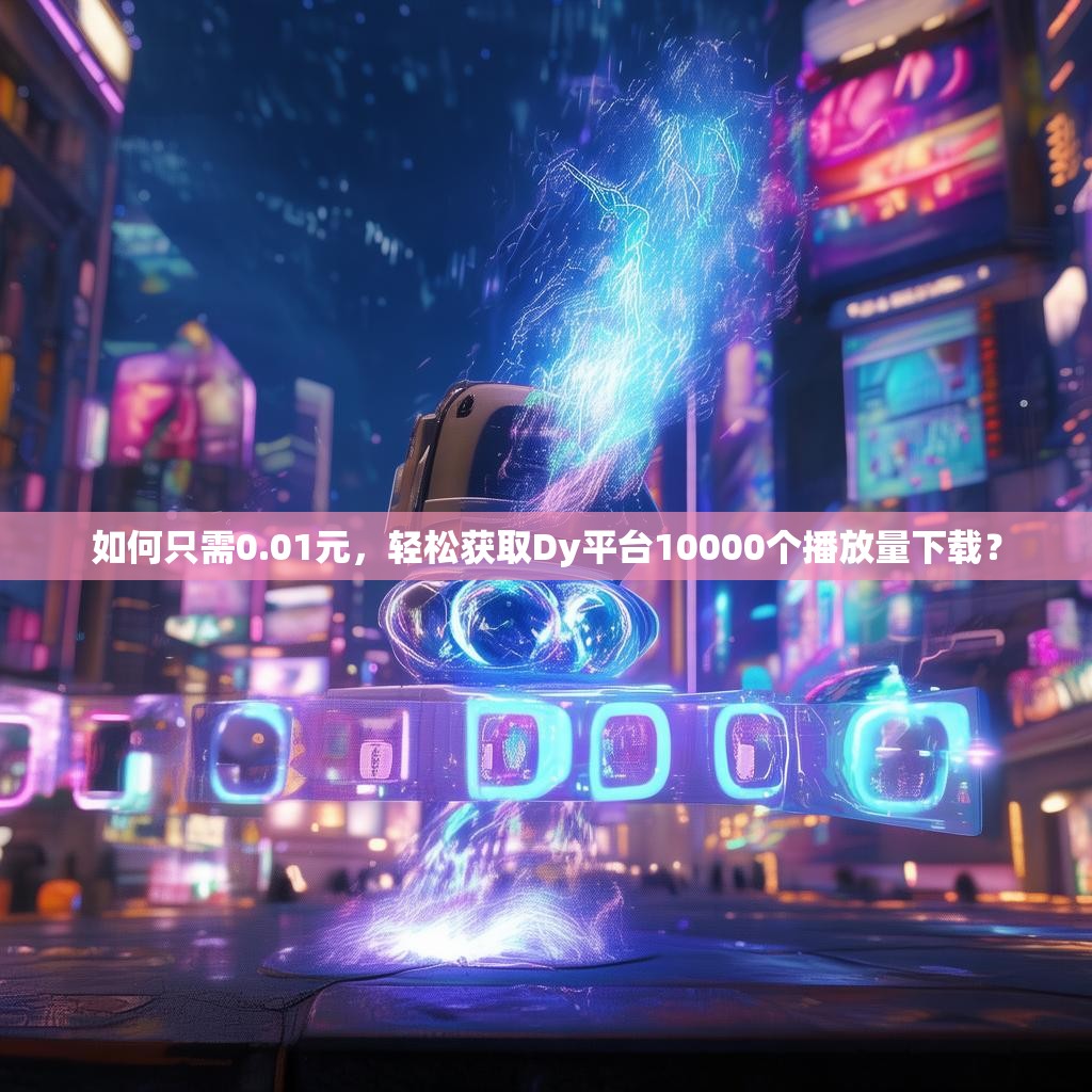 如何只需0.01元，轻松获取Dy平台10000个播放量下载？