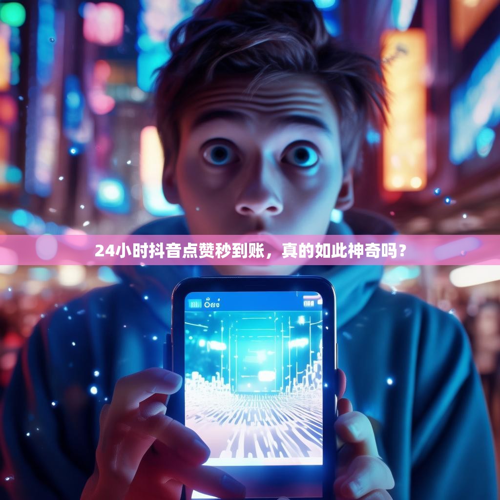 24小时抖音点赞秒到账，真的如此神奇吗？