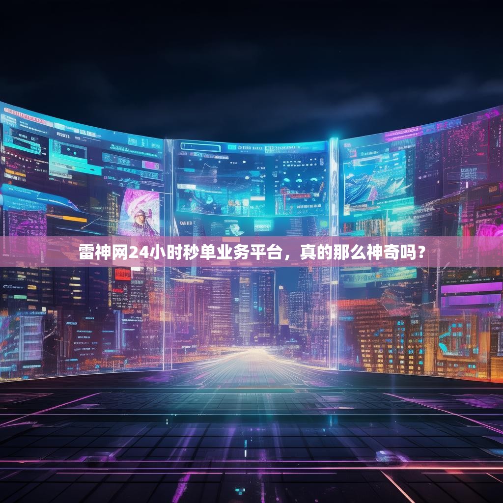雷神网24小时秒单业务平台，真的那么神奇吗？