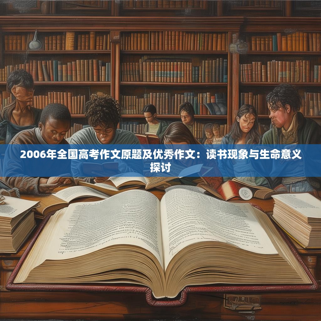 2006年全国高考作文原题及优秀作文：读书现象与生命意义探讨