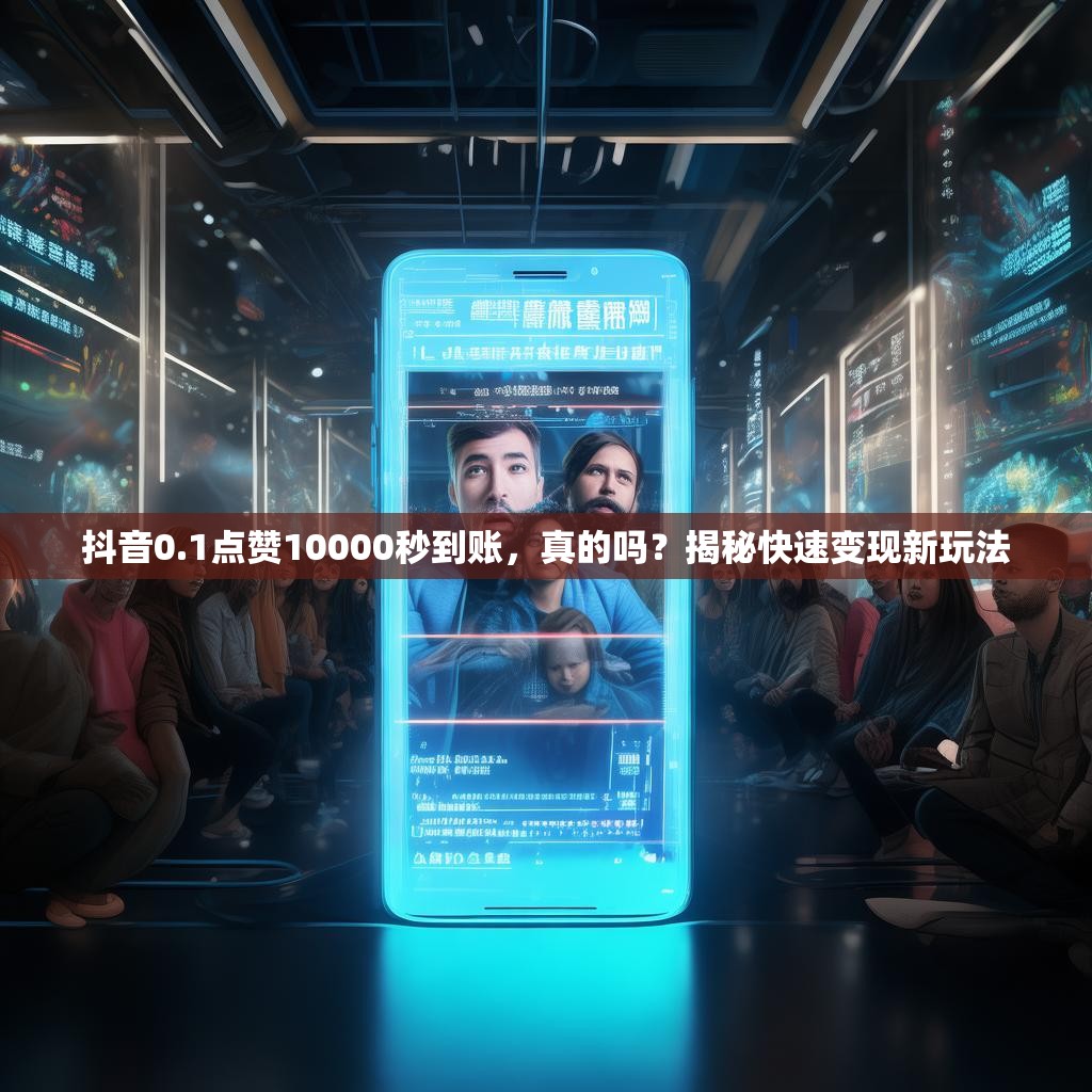 抖音0.1点赞10000秒到账,真的吗?揭秘快速变现新玩法