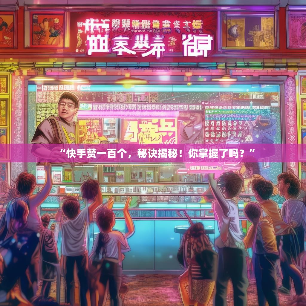 “快手赞一百个，秘诀揭秘！你掌握了吗？”