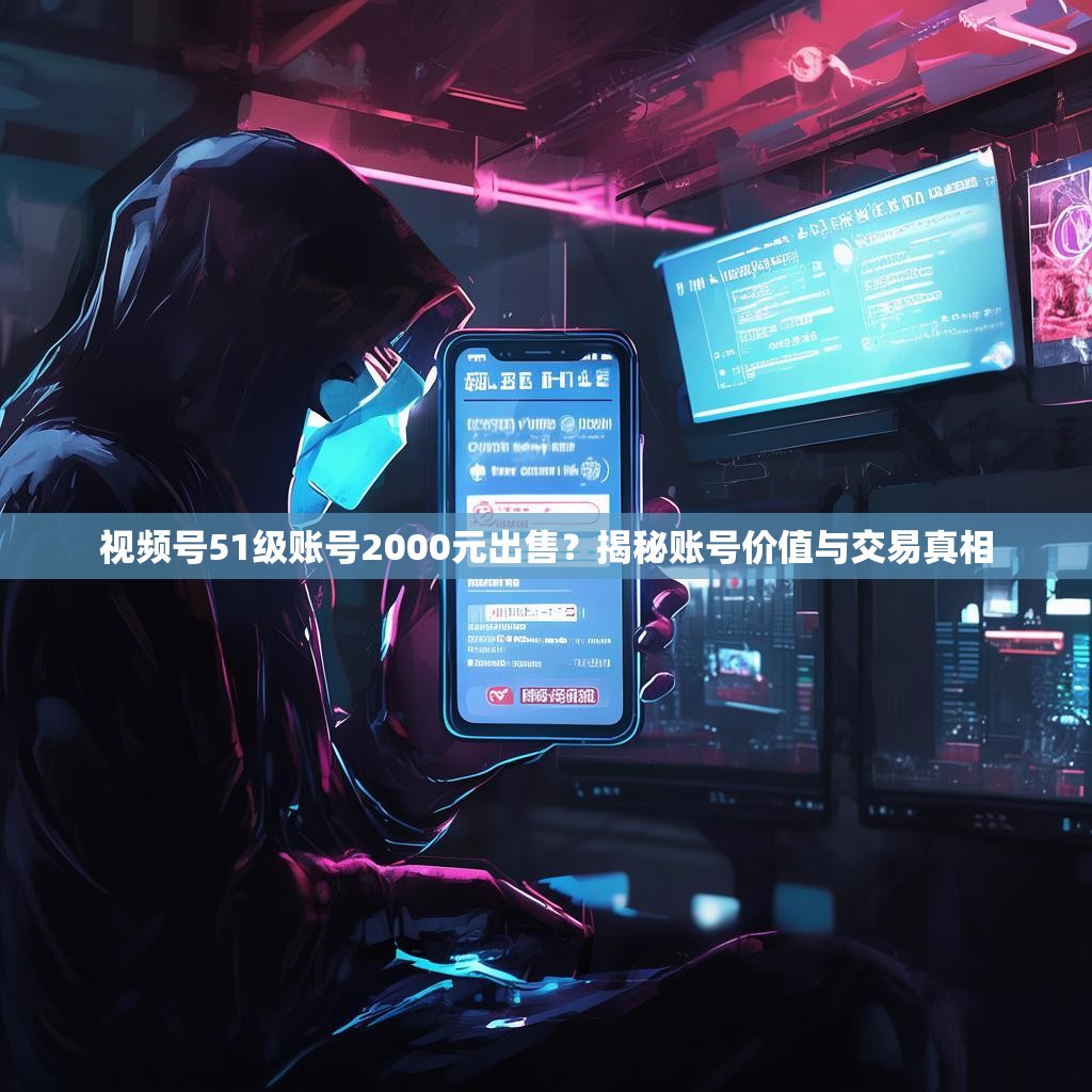 视频号51级账号2000元出售？揭秘账号价值与交易真相