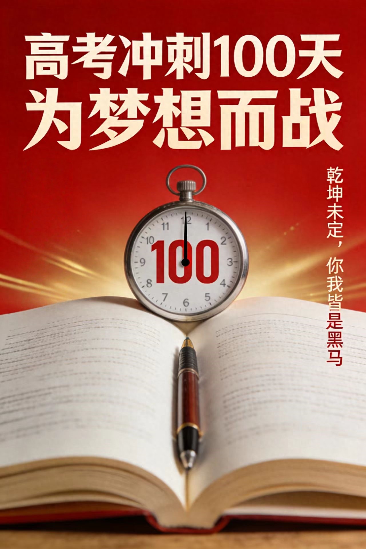 2026高考倒计时100天：漫长亦短暂，坚持就赢