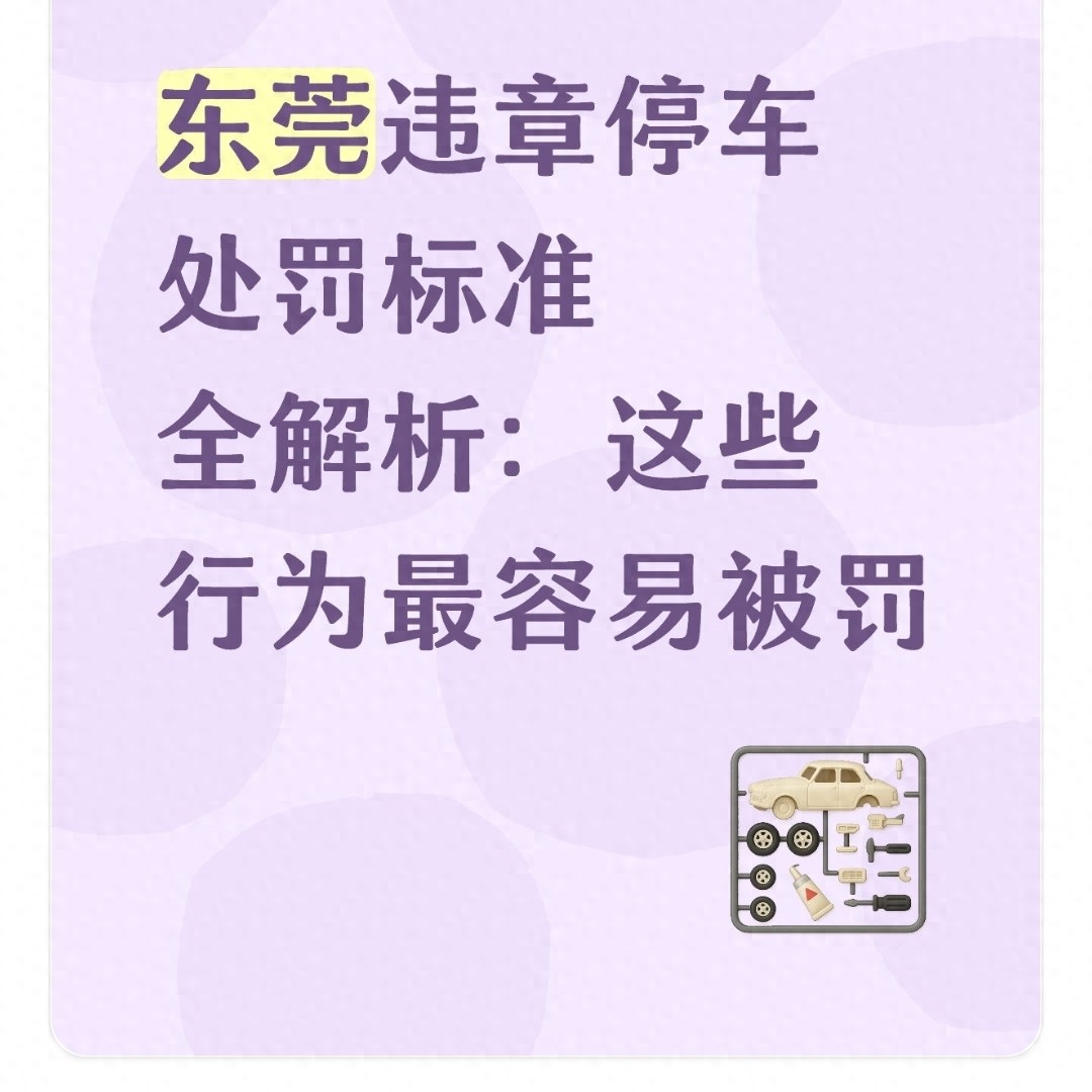 东莞违章停车处罚标准全解析，这些行为易被罚